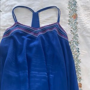 Blue flowy dress